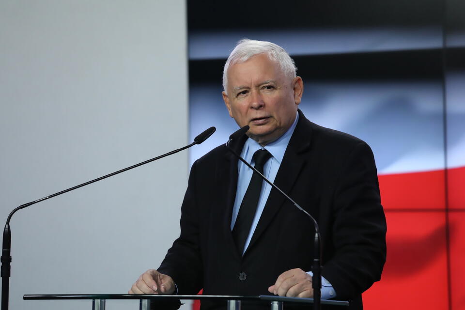Prezes PiS Jarosław Kaczyński / autor: Fot. PAP/Tomasz Gzell