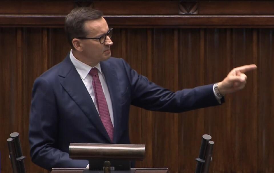 Premier Mateusz Morawiecki / autor: screenshot TVP INFO