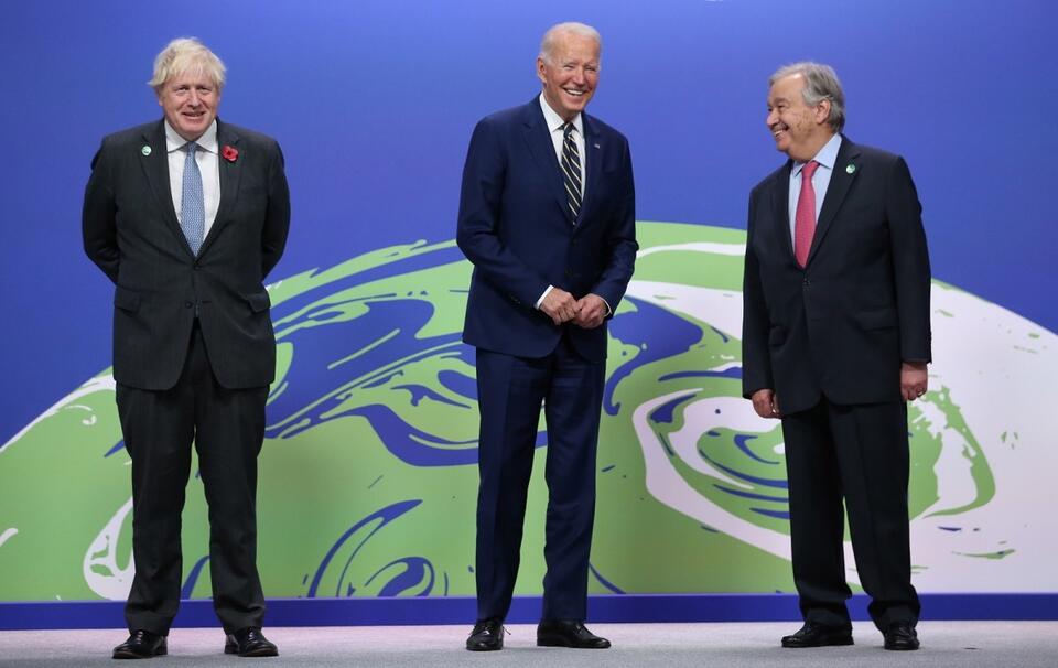 Joe Biden, Boris Johnson,  Antonio Guterres / autor: PAP/EPA