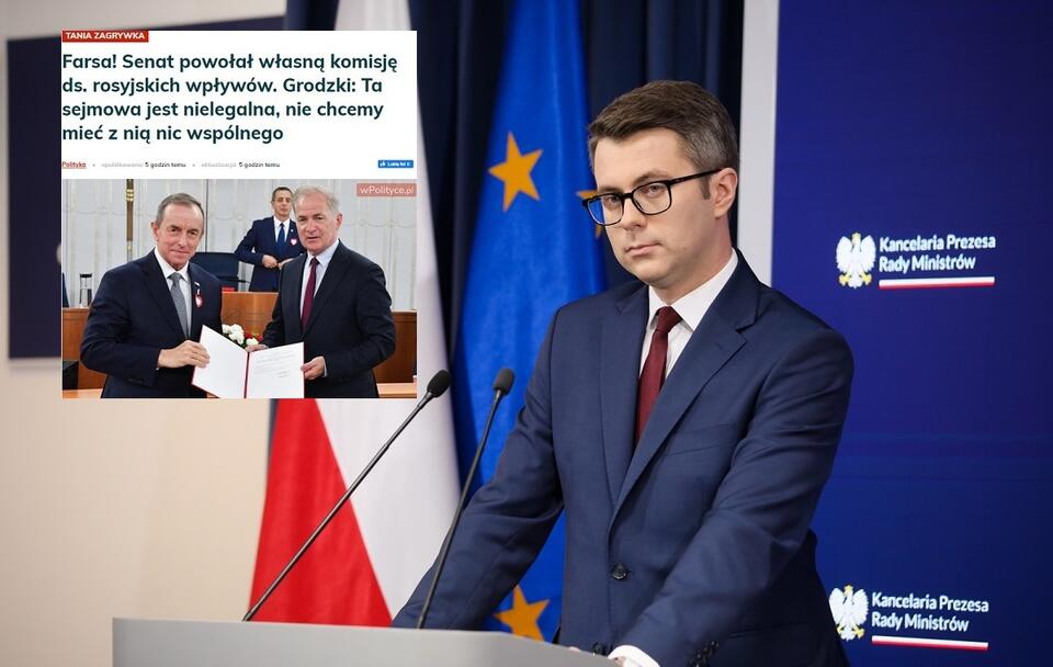 Piotr Müller / autor: PAP/Leszek Szymański/screenshot wPolityce.pl