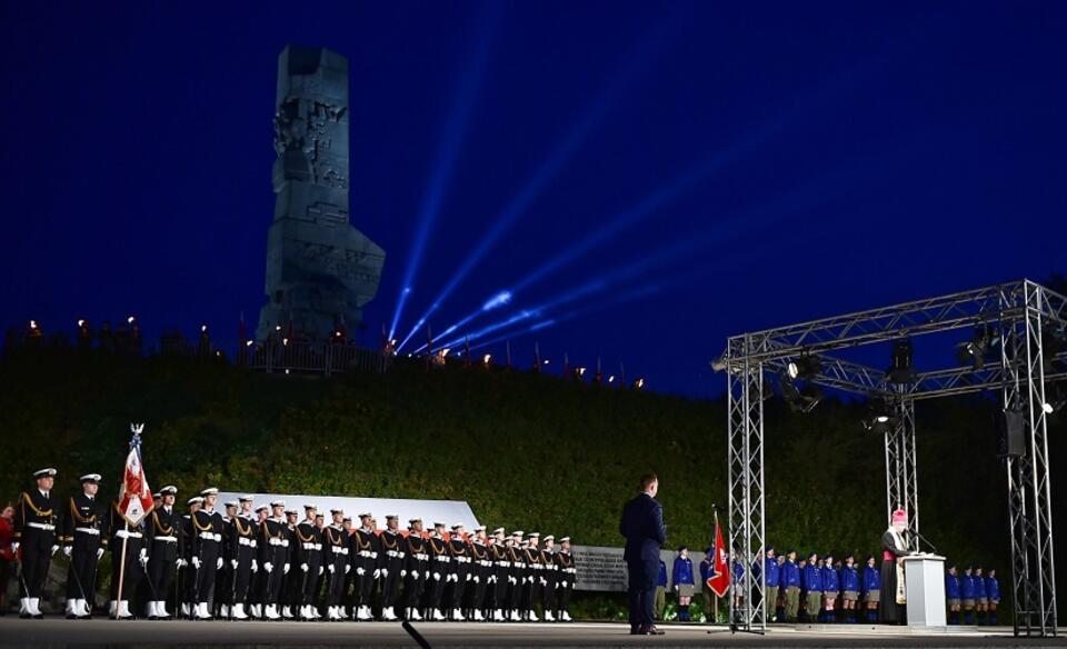 Uroczystości na Westerplatte / autor: PAP/Marcin Gadomski