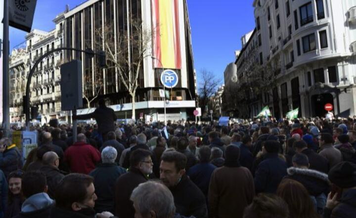 Protest w Madrycie / autor: PAP/EPA/VICTOR LERENA