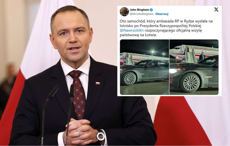Ambasada RP na Łotwie podstawiła prezydentowi... brudne auto