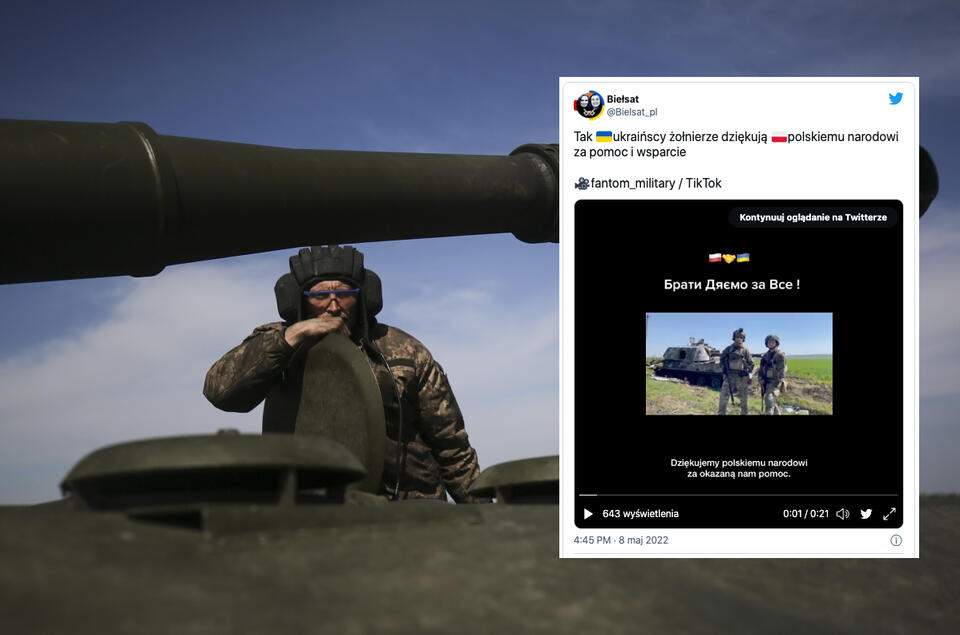 Ukraiński żołnierz / autor: EPA/PAP/TWITTER