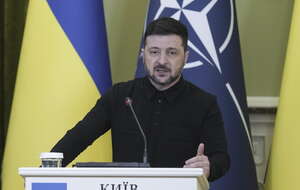 Wołodymyr Zełenski: Czekamy na reakcję Stanów Zjednoczonych / autor: PAP/EPA