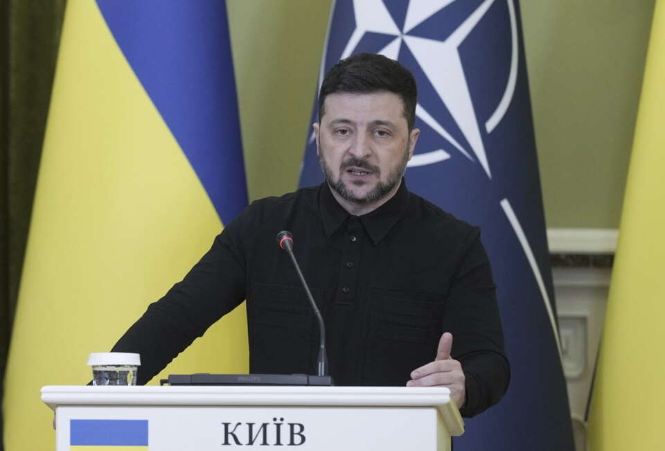 Wołodymyr Zełenski: Czekamy na reakcję Stanów Zjednoczonych / autor: PAP/EPA