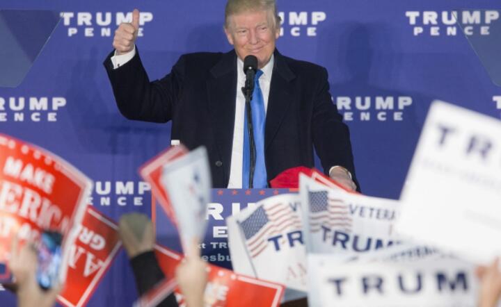 Prezydent-elekt USA Donald Trump, fot. 	PAP/EPA/MICHAEL REYNOLDS