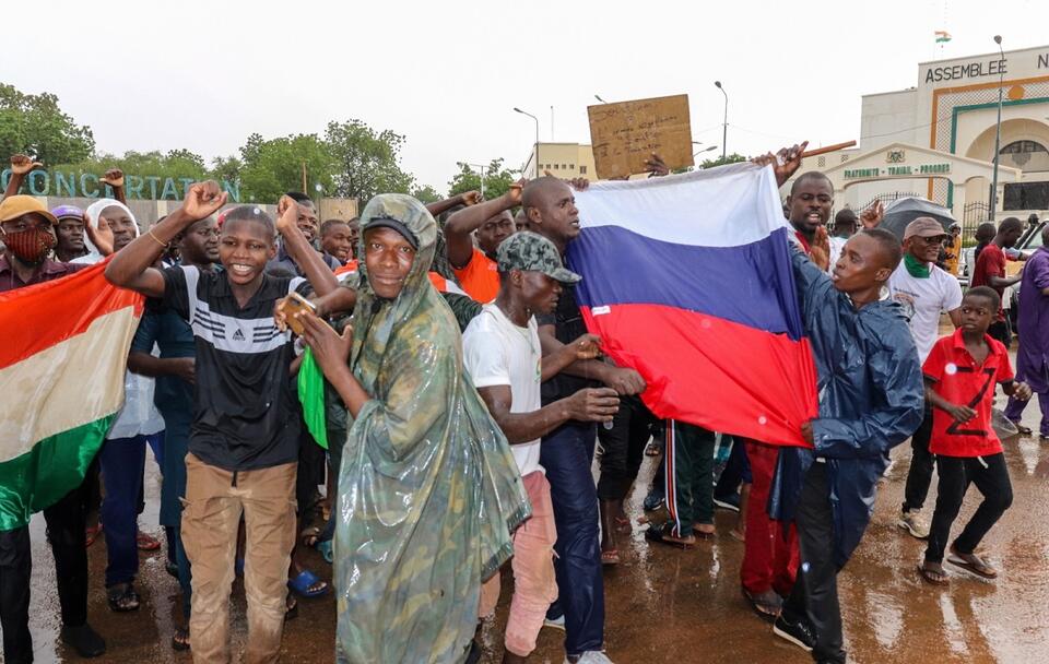 Demonstracja w Nigrze / autor: PAP/EPA/STR
