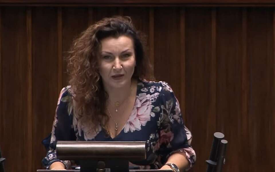 Monika Pawłowska w Sejmie, sierpień 2022 / autor: Youtube: @videoparlamentpl