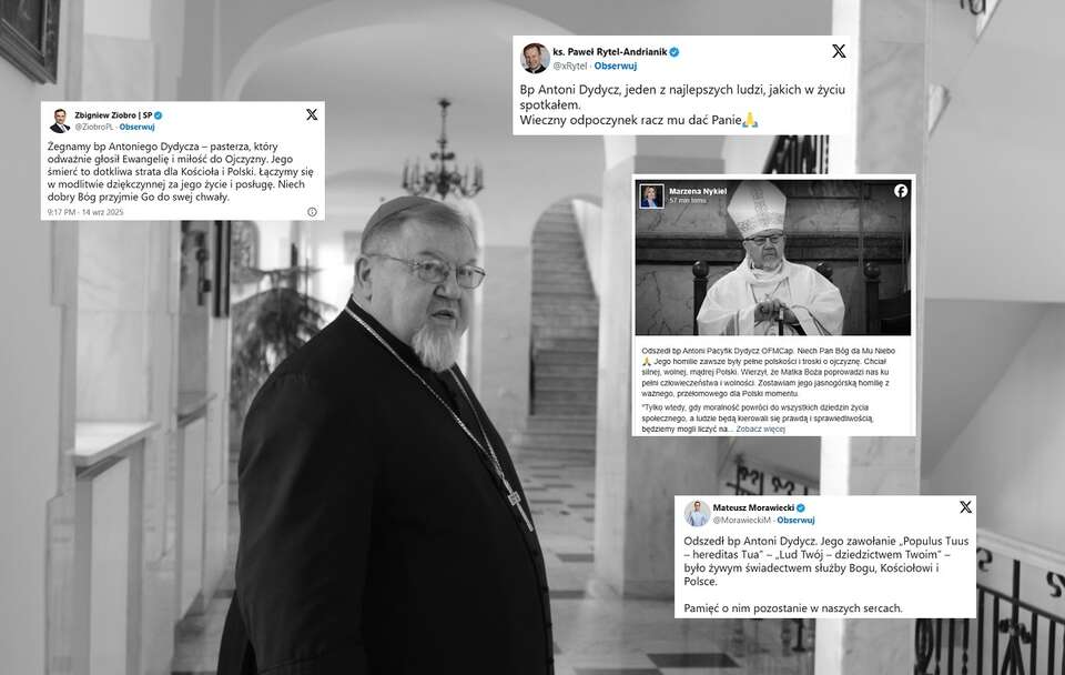 Śp. bp Antoni Pacyfik Dydycz OFMCap / autor: Fratria/X/Facebook