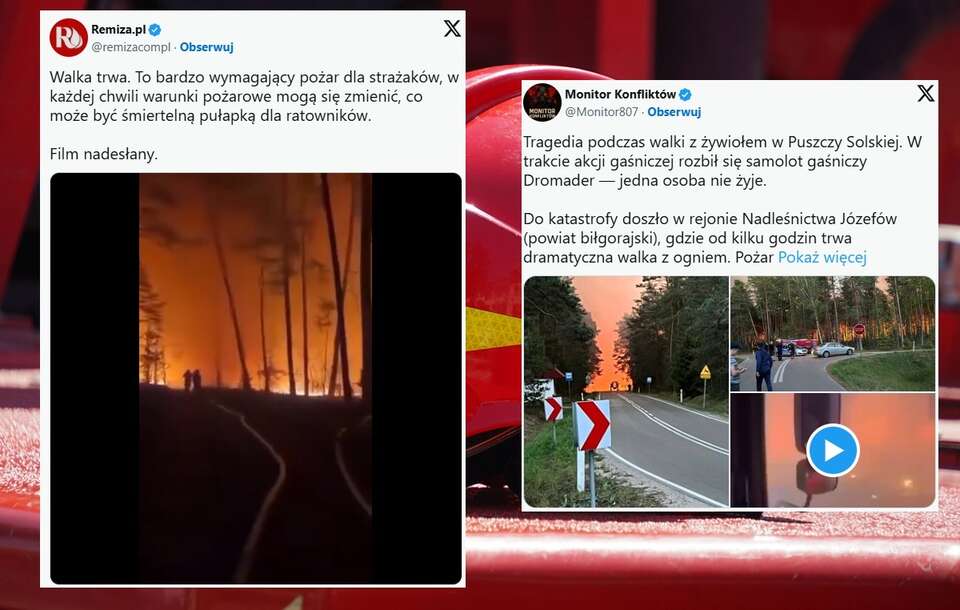 Rozbił się samolot gaśniczy / autor: Fratria