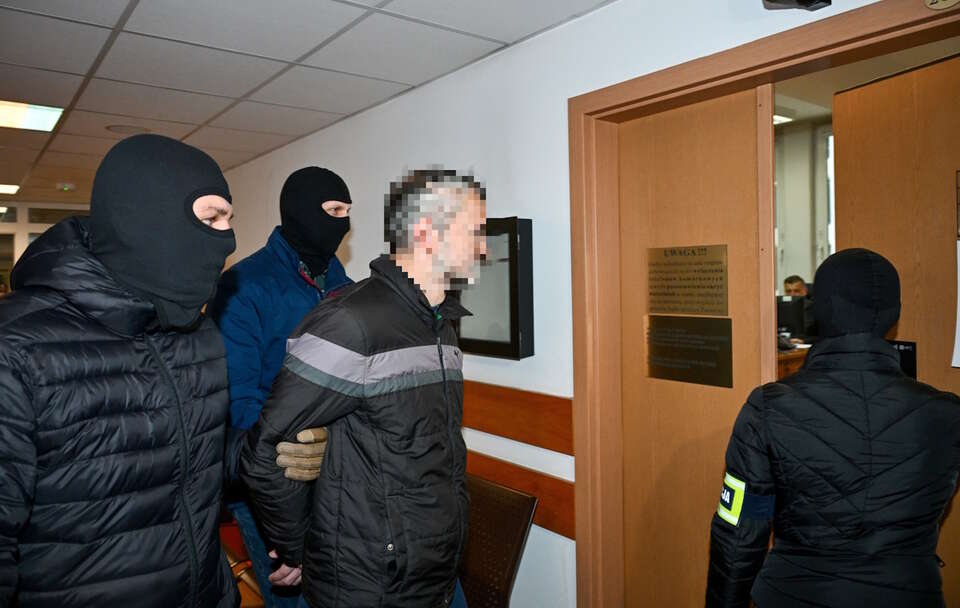 Podejrzany Krzysztof B.  w Sądzie Rejonowym w Warszawie / autor: PAP/Marcin Kmieciński