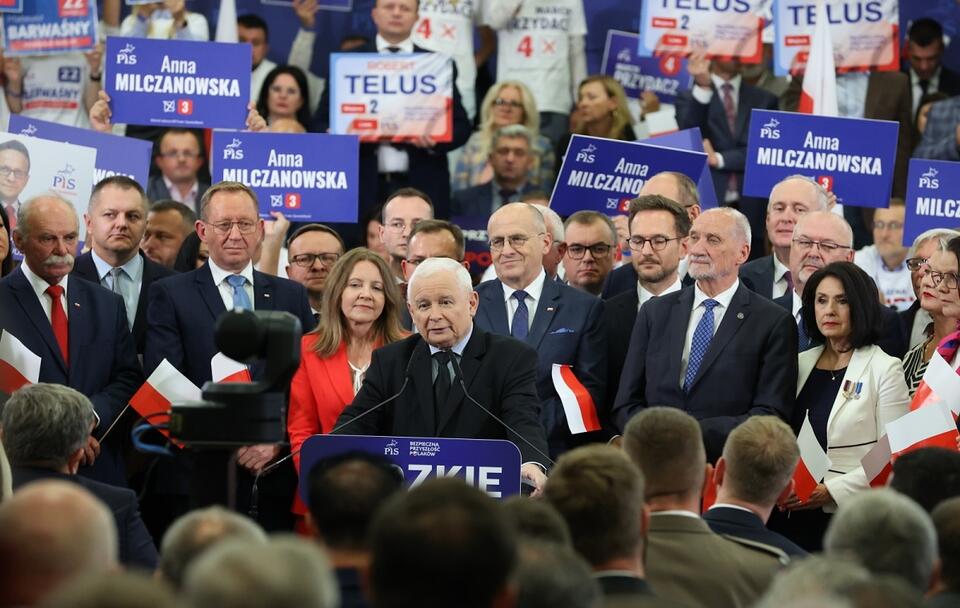 Jarosław Kaczyński podczas konwencji PiS w Łodzi / autor: PAP/Marian Zubrzycki