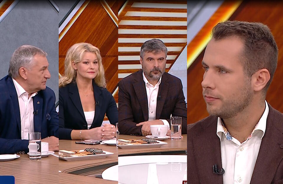 Karolina Pawliczak, Radosław Lubczyk, Wiesław Szczepański, Jan Khantak / autor: screenshot TVP Info 