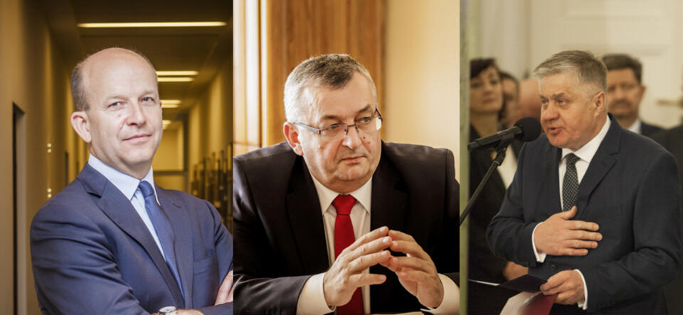 Od lewej: Konstanty Radziwiłł, Andrzej Adamczyk, Krzysztof Jurgiel / autor: Fratria/Andrzej Wiktor/Julita Szewczyk