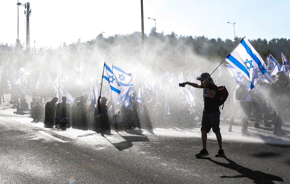 Protesty w Izraelu / autor: PAP/EPA/ABIR SULTAN