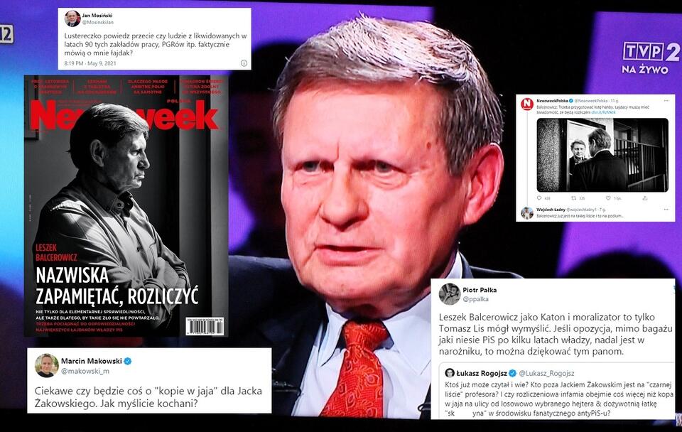 Leszek Balcerowicz / autor: screen/TVP2; Twitter