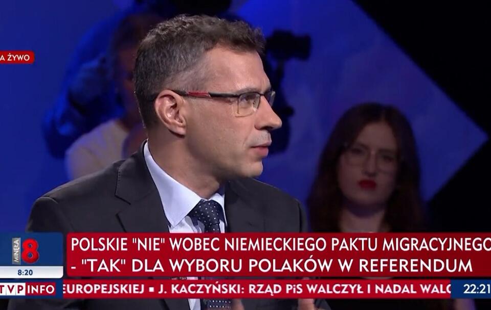 Jacek Karnowski / autor: TVP Info/"Strefa starcia" (screenshot)