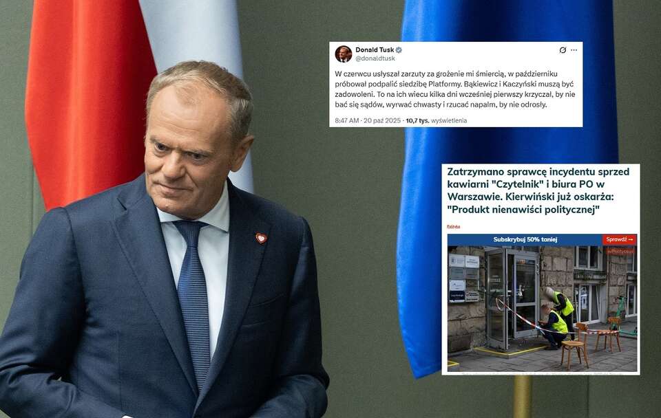 Donald Tusk / autor: Fratria/X/wPolityce.pl