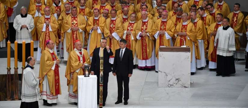 Msza św. w Świątyni Opatrzności Bożej na warszawskim Wilanowie / autor: PAP/Bartłomiej Zborowski