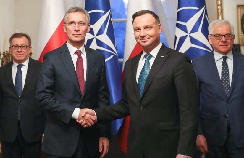 NATO SG Jens Stoltenberg and President of Poland Andrzej Duda. Source: wPolityce.pl