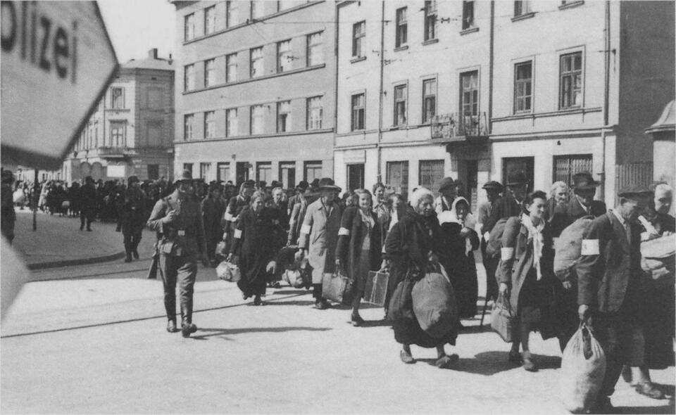 Deportacja Żydów z getta, ul. Lwowska, marzec 1943  / autor: Domena publiczna/IPN.gov.pl
