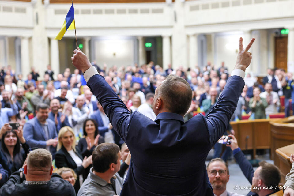 Andrzej Duda w parlamencie Ukrainy / autor: KPRP / Jakub Szymczuk