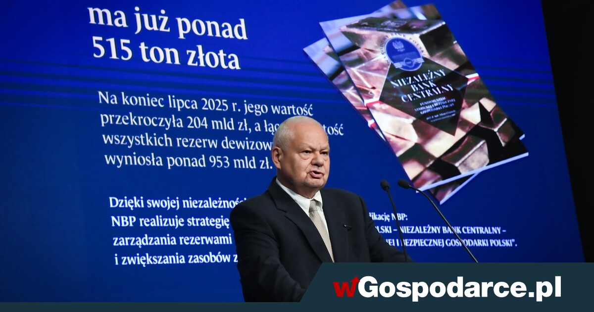 Złoto Glapińskiego zyskało 6,6 mld dol. - w miesiąc!
