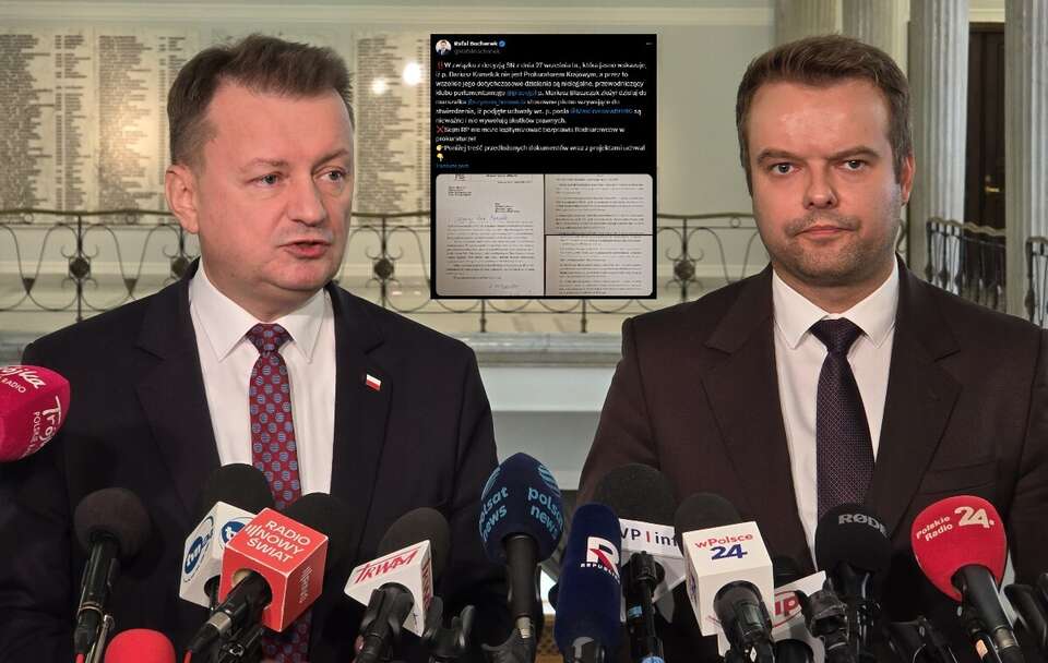 Mariusz Błaszczak i Rafał Bochenek / autor: X/@pisorgpl