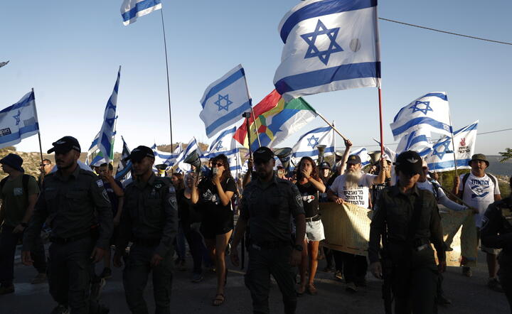 protesty antyrządowe w Izraelu / autor: EPA/PAP