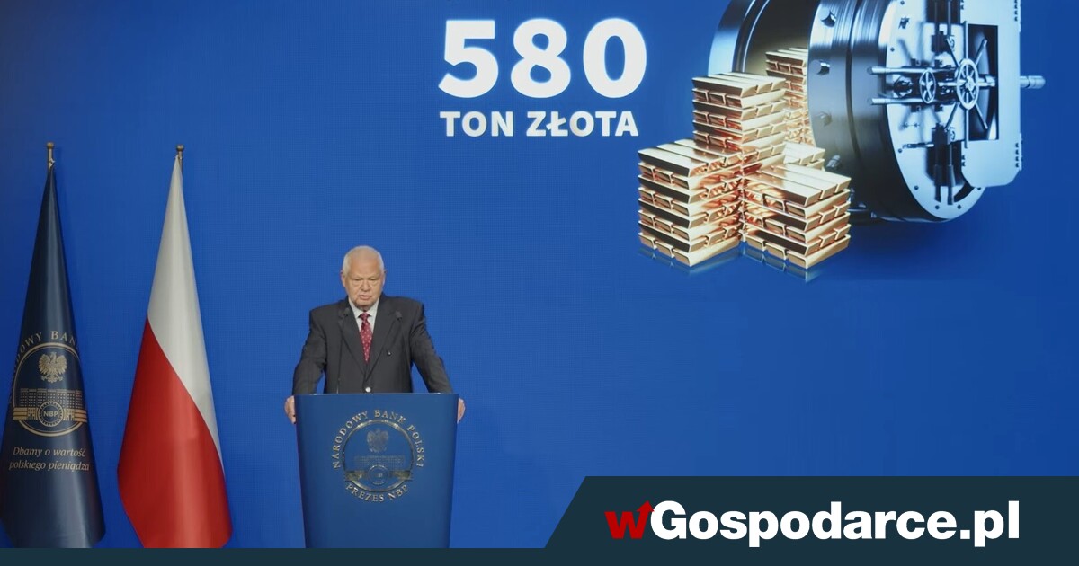 Prezes NBP: bank posiada już 580 ton złota