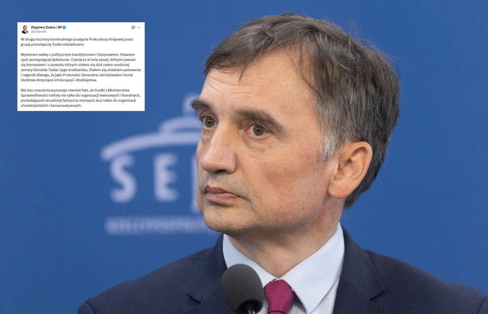 Azyl dla Ziobry! "Wybieram walkę z politycznym bandytyzmem" / autor: Fratria