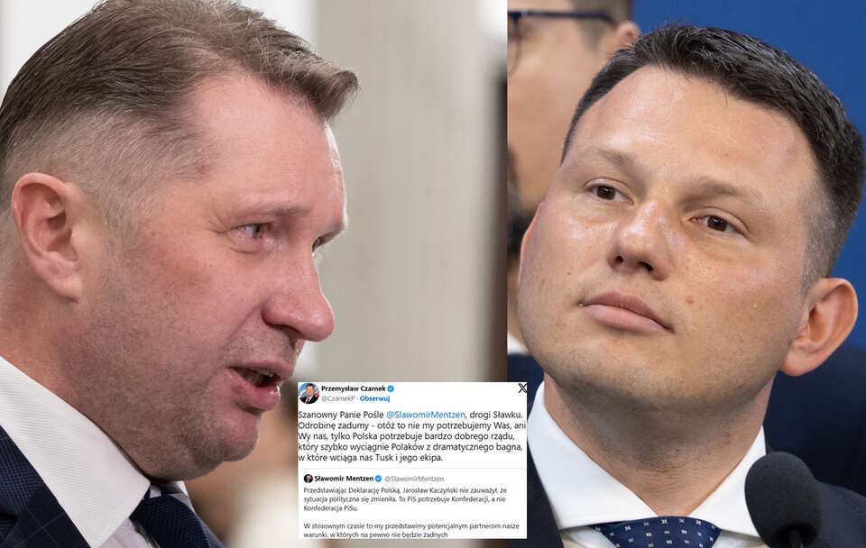 Przemysław Czarnek, Sławomir Mentzen / autor: Fratria/X