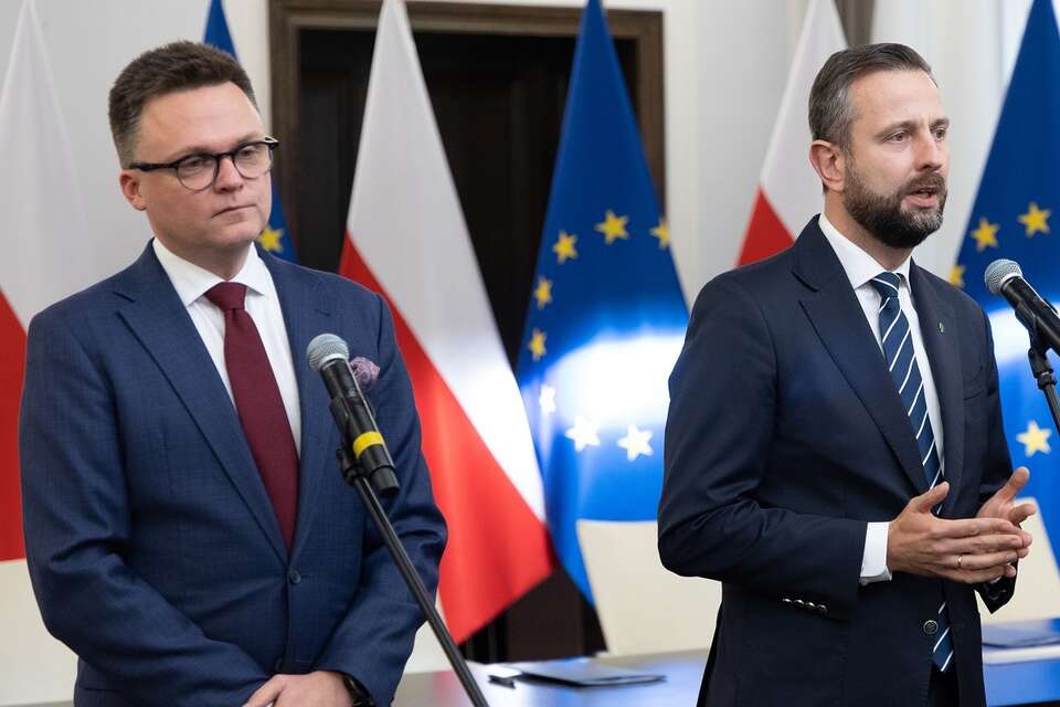 Liderzy Trzeciej Drogi - Szymon Hołownia (Polska 2050) i Władysław Kosiniak-Kamysz (PSL) / autor: Fratria