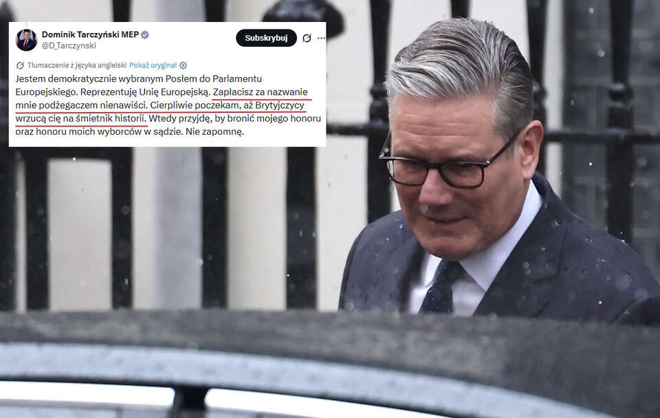 Tego Starmer mógł się po Tarczyńskim nie spodziewać. "Przyjdę"