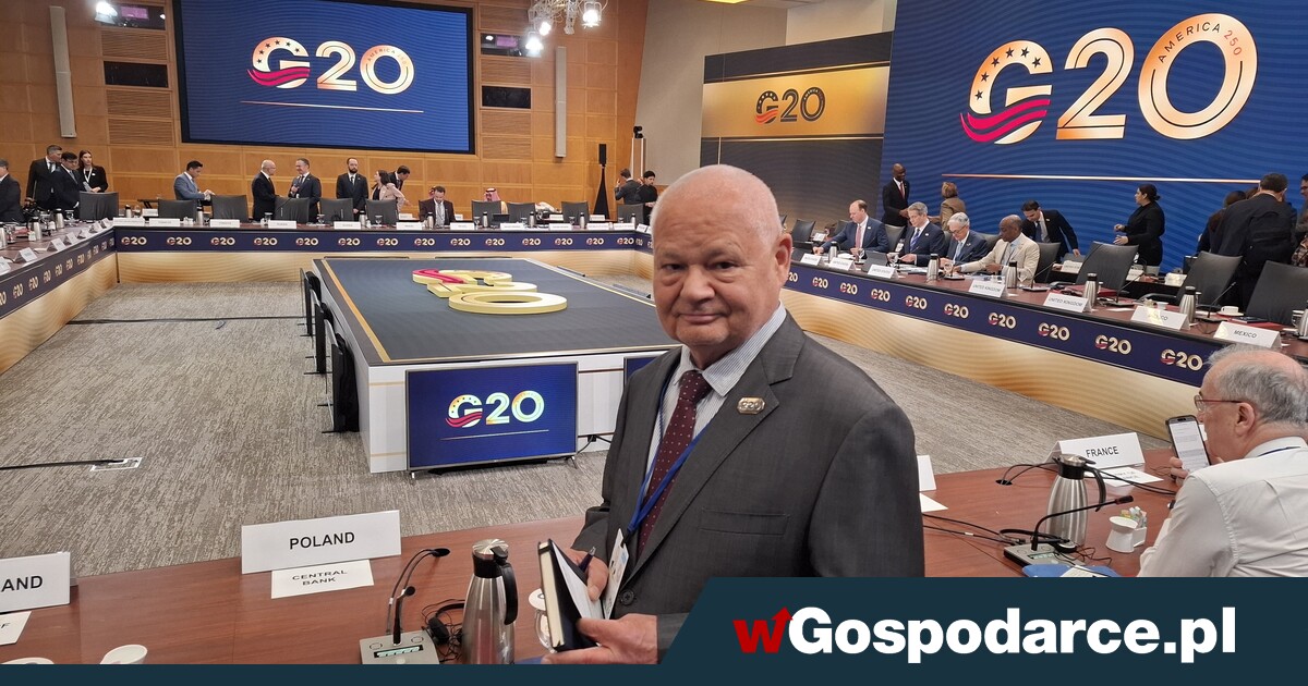 Prezes NBP na spotkaniu G20 w Waszyngtonie