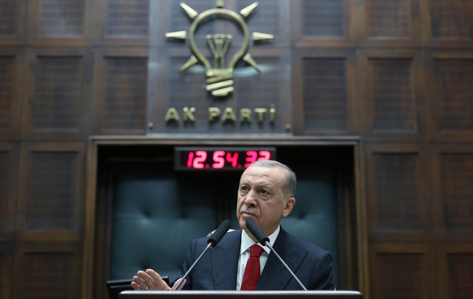 Prezydent Erdogan / autor: PAP/EPA/TURKISH PRESIDENT OFFICE HANDOUT