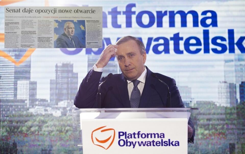 Grzegorz Schetyna/Wywiad dla 'RZ' / autor: Fratria/'Rzeczpospolita'
