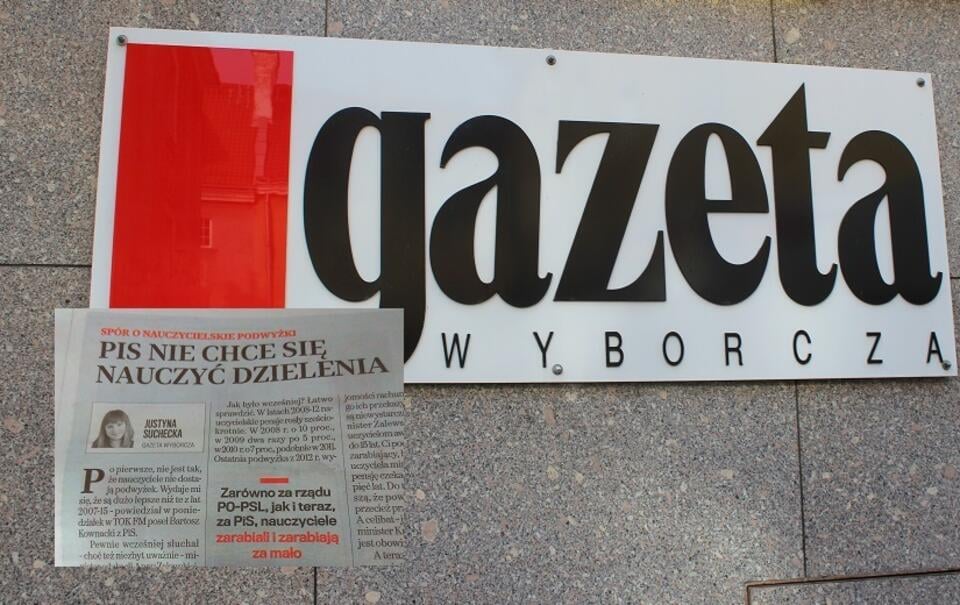 Gazeta Wyborcza / autor: Fratria; GW