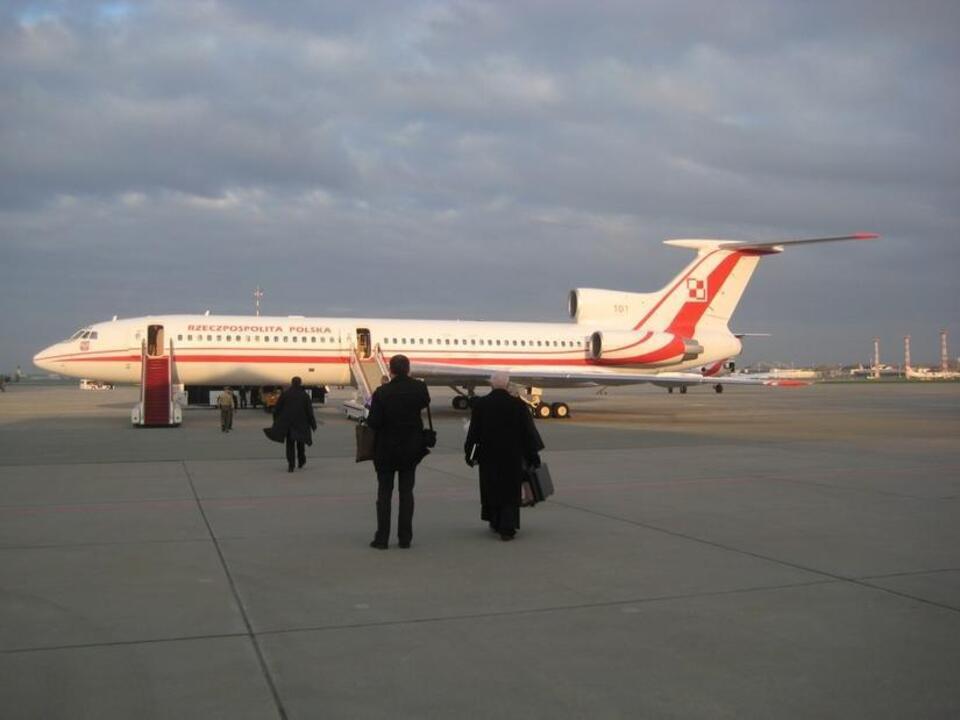Jedno z ostatnich zdjęć TU-154M nr 101 przed odlotem 10 kwietnia 2010 r. do Smoleńska. Odnaleziono je w aparacie śp. posła Leszka Deptuły.