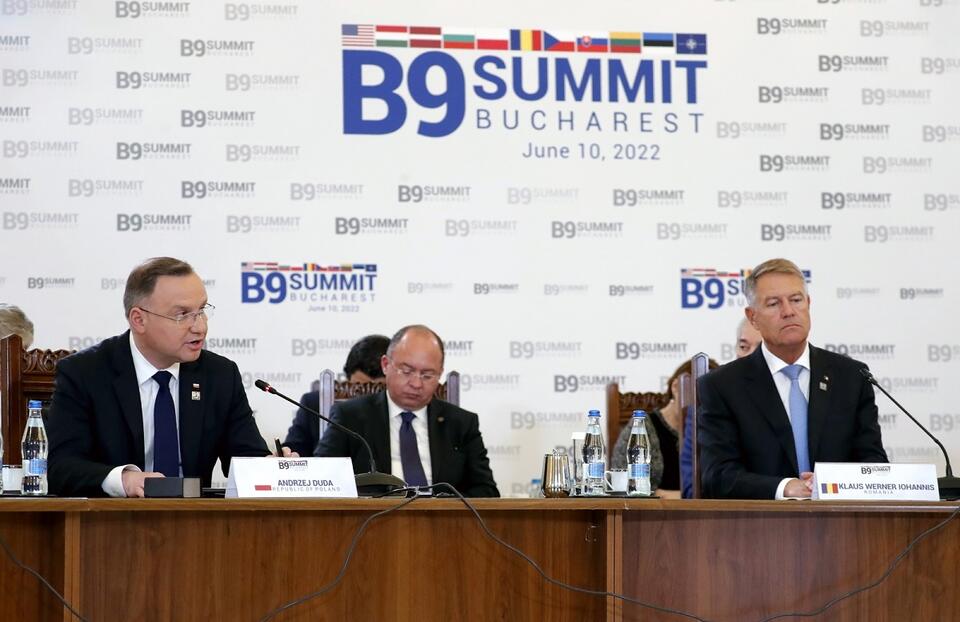 Prezydent RP Andrzej Duda otwiera obrady B9 / autor: PAP/EPA