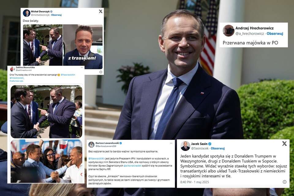Kandydat obywatelski na prezydenta z poparciem PiS - Karol Nawrocki w Białym Domu / autor: X/Karol Nawrocki