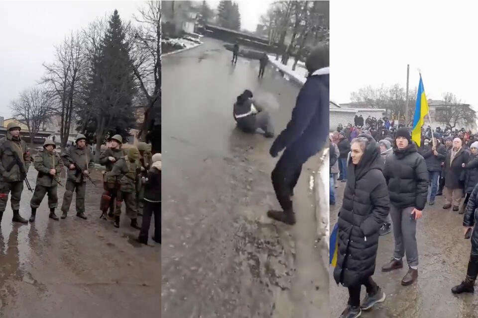 Rosjanie otworzyli ogień do nieuzbrojonych mieszkańców Nowopskowa! / autor: Twitter