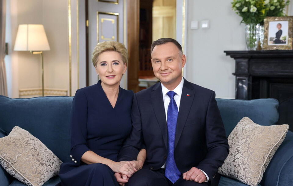 Prezydent Andrzej Duda i pierwsza dama Agata Kornhauser-Duda / autor: Grzegorz Jakubowski/KPRP