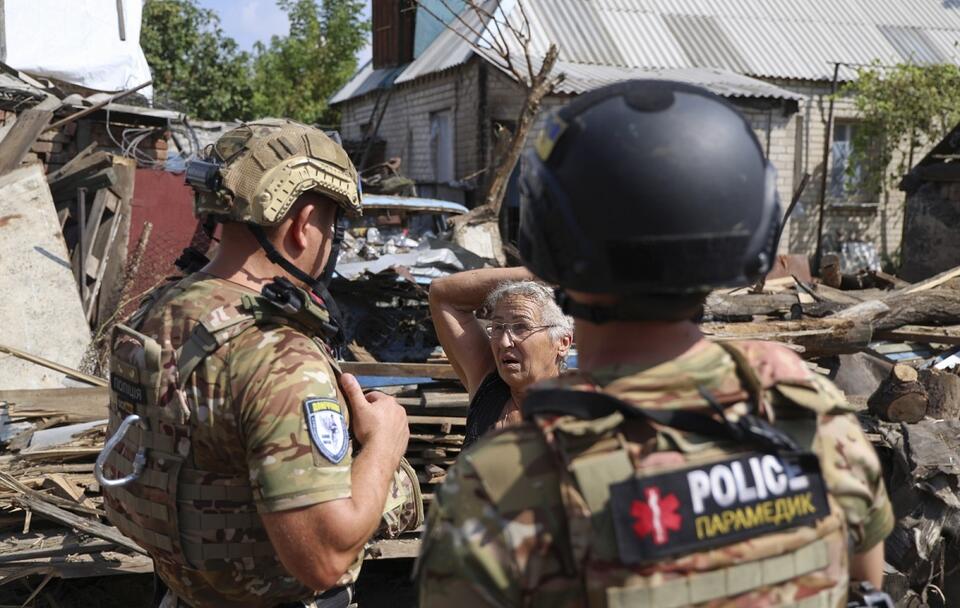 Siły ukraińskie w Awdijiwce / autor: PAP/EPA/ALEX BABENKO