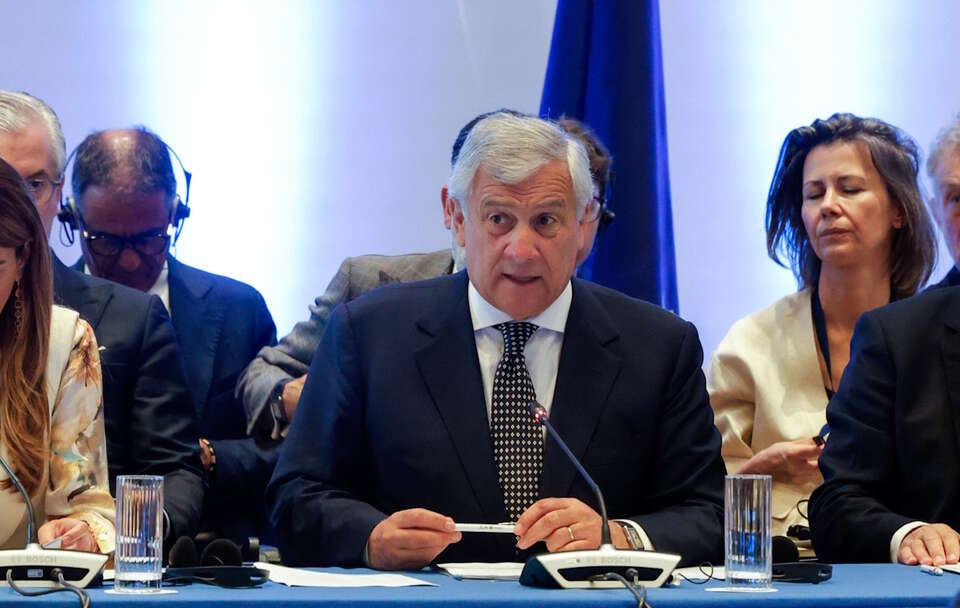 Szef MSZ Włoch, wicepremier Antonio Tajani / autor: PAP/EPA/JOSEPH LAMI