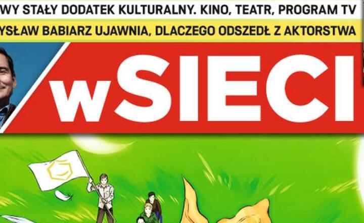 Fragment okładki najnowszego wydania wSieci.pl