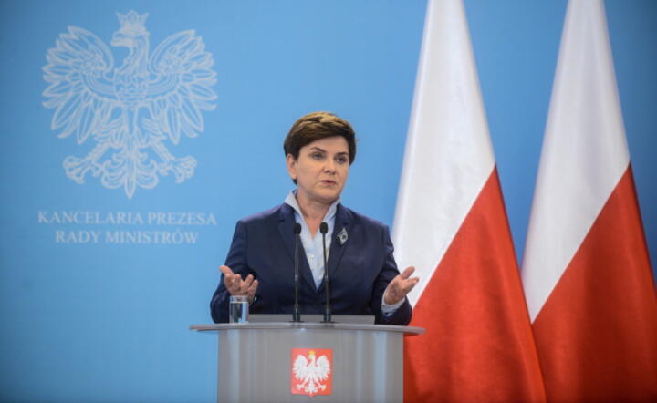  Premier Beata Szydło, podczas konferencji prasowej po posiedzeniu rządu, fot. PAP/Jakub Kamiński