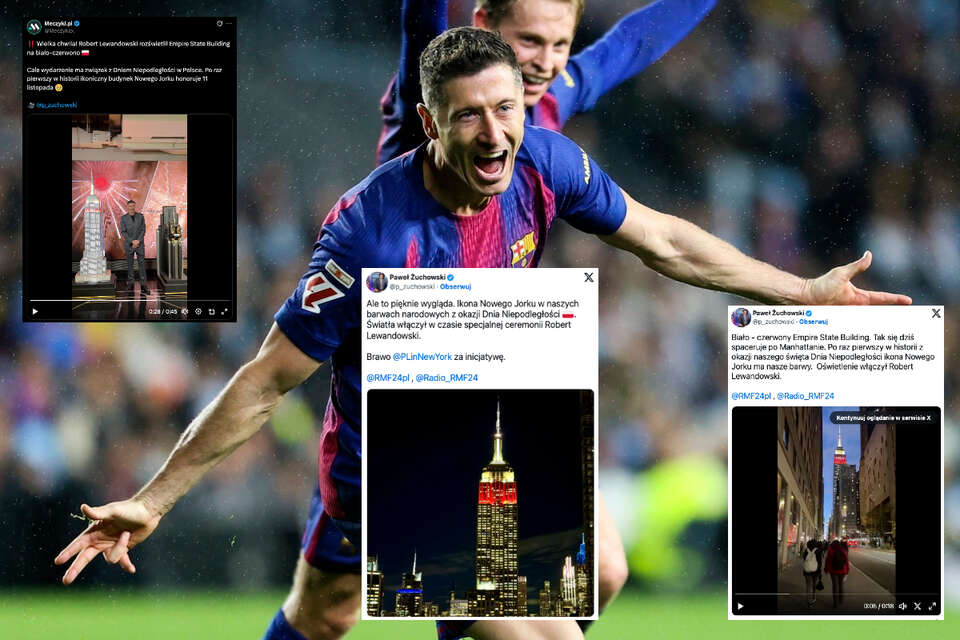 Empire State Building rozświetlone polskimi barwami!