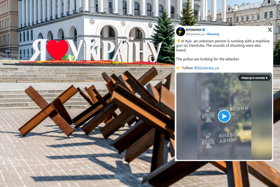 Chwile grozy w Kijowie! Mężczyzna otworzył ogień do ludzi!